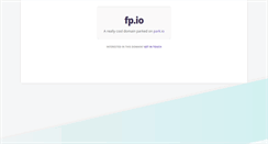 Desktop Screenshot of fp.io